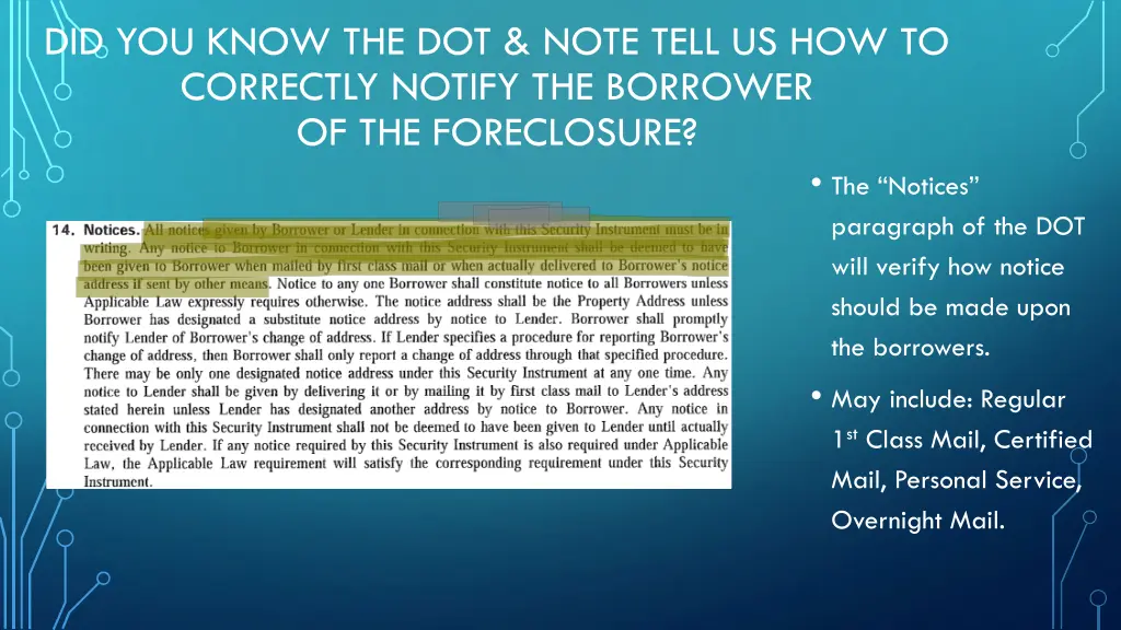did you know the dot note tell