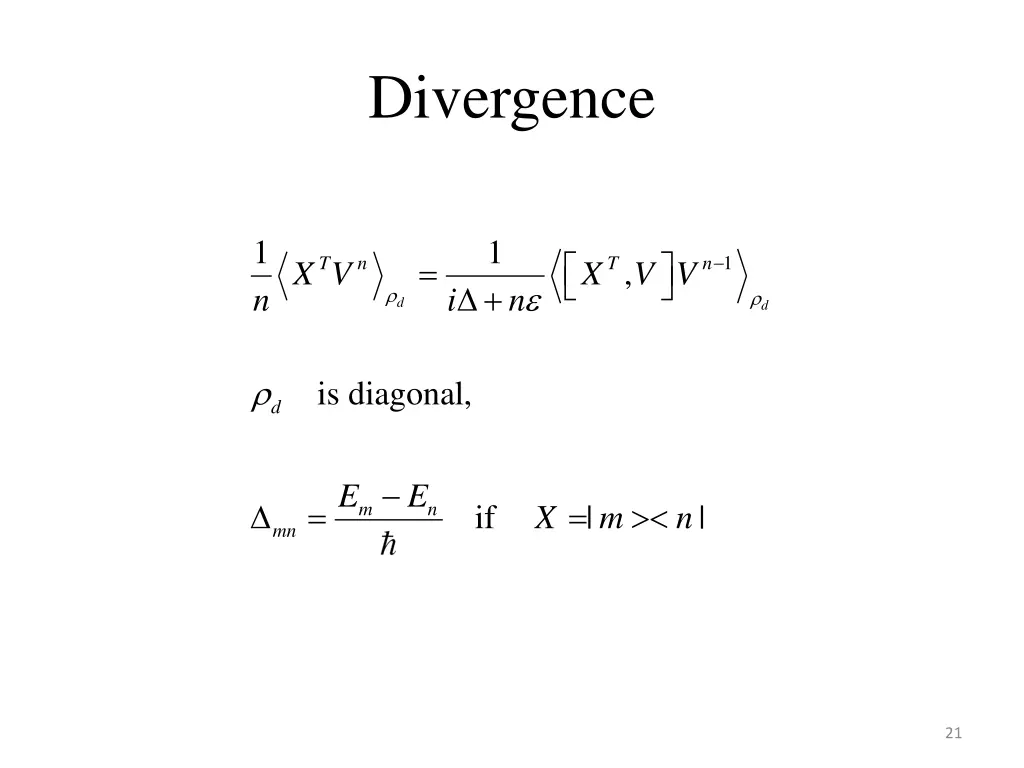 divergence