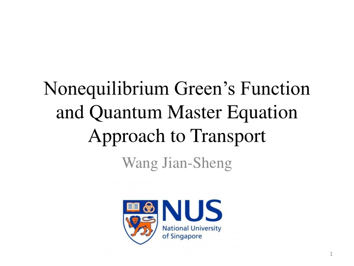 nonequilibrium green s function and quantum