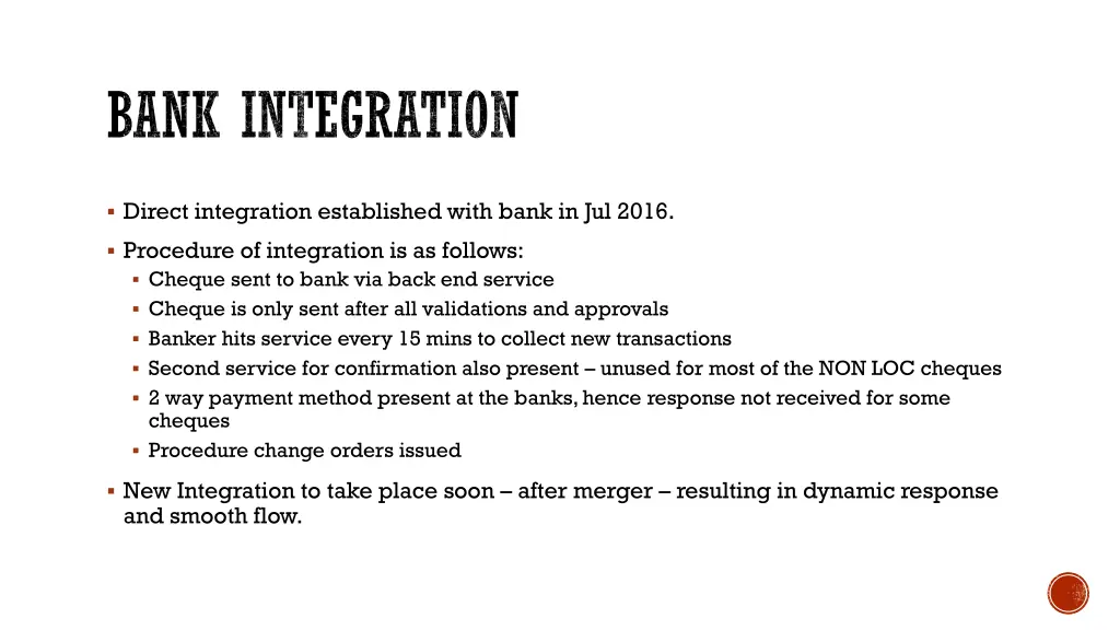 bank integration