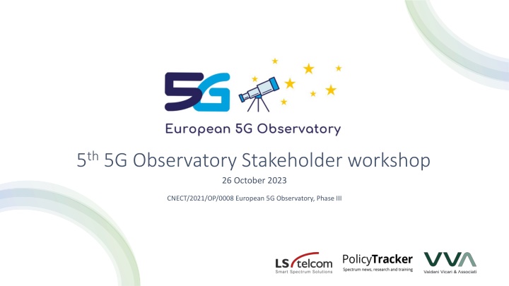 5 th 5g observatory stakeholder workshop