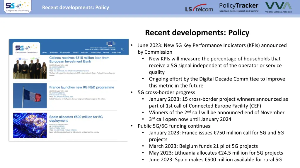 recent developments policy