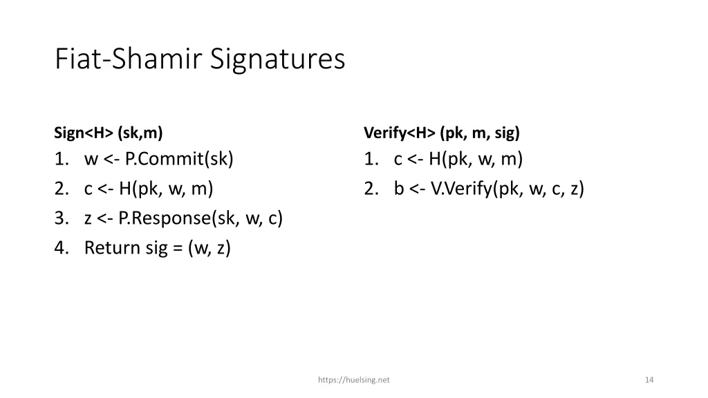 fiat shamir signatures