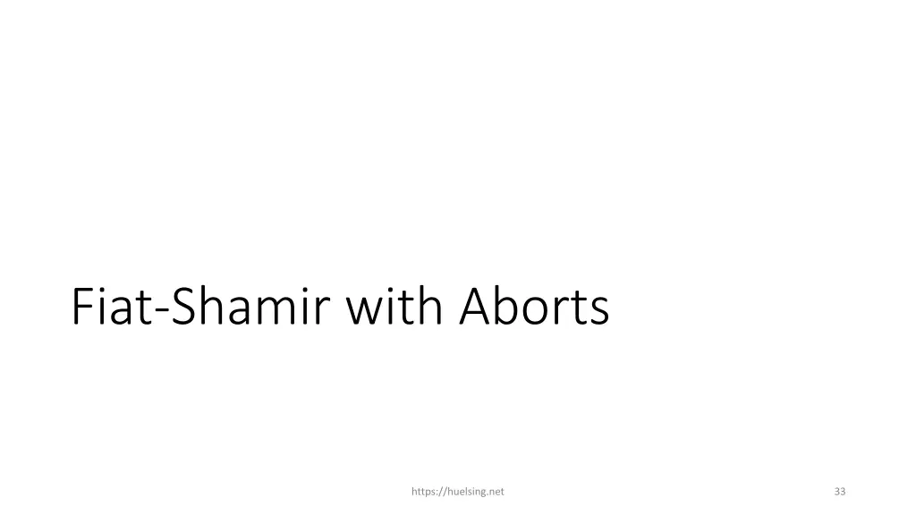 fiat shamir with aborts 1