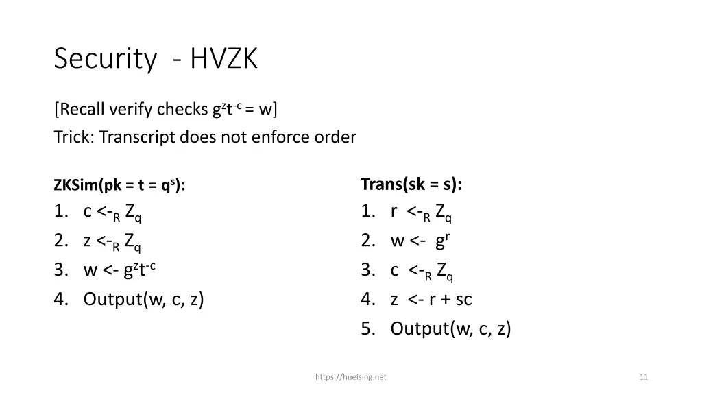 security hvzk