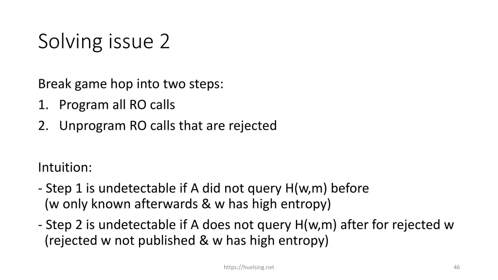 solving issue 2