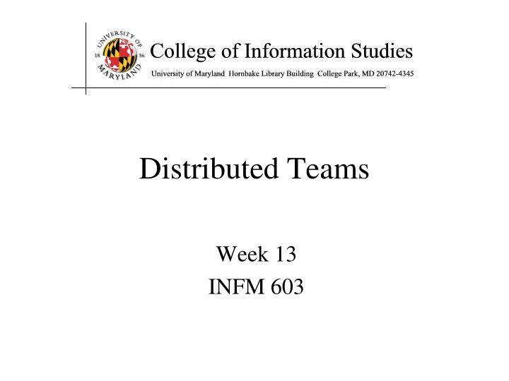 distributed teams