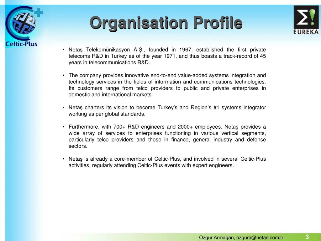organisation profile