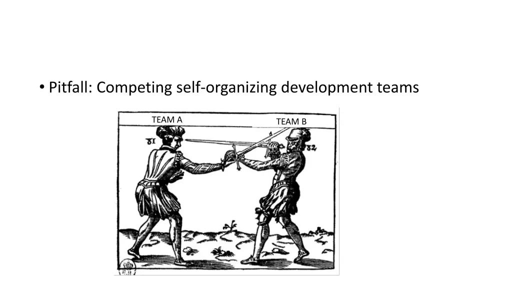 pitfall competing self organizing development