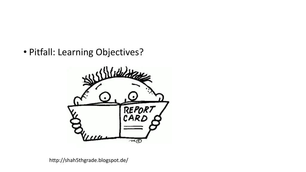 pitfall learning objectives