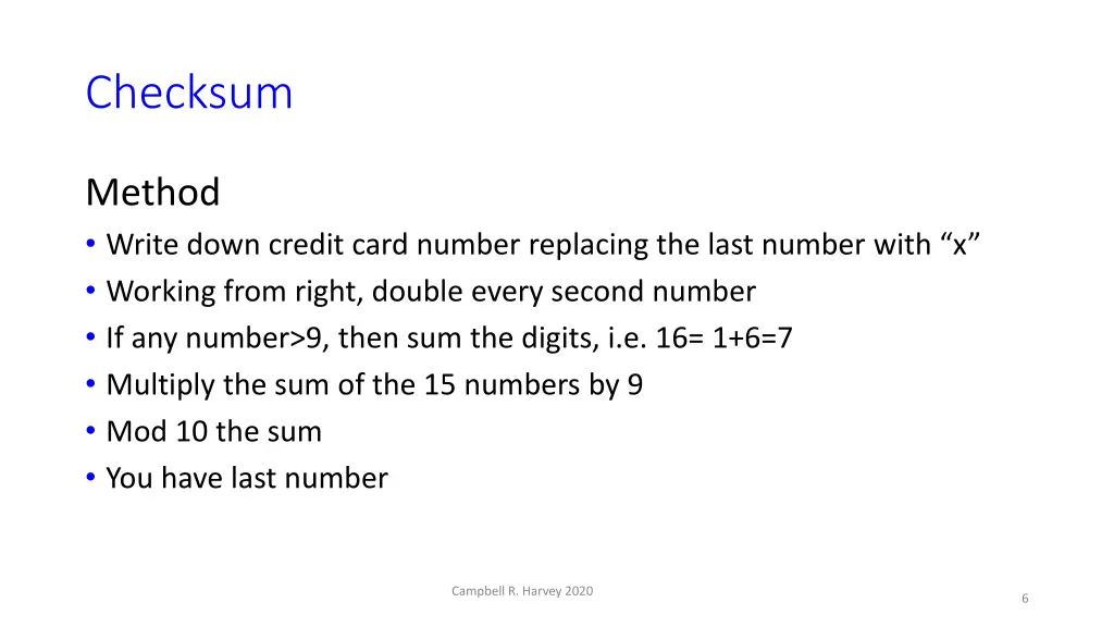 checksum 3