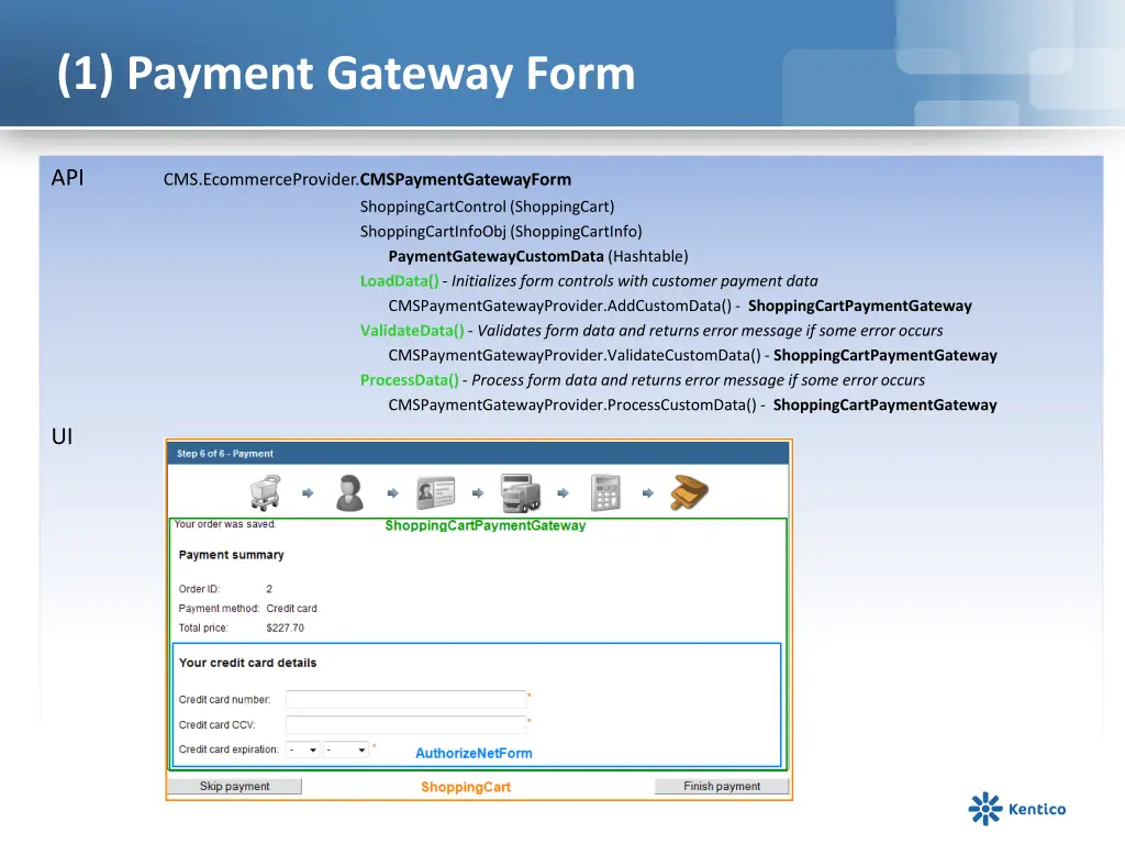 1 payment gateway form