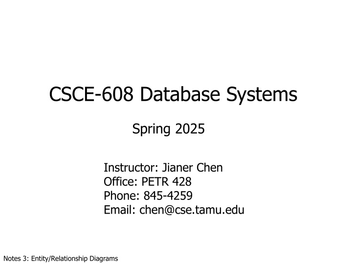 csce 608 database systems