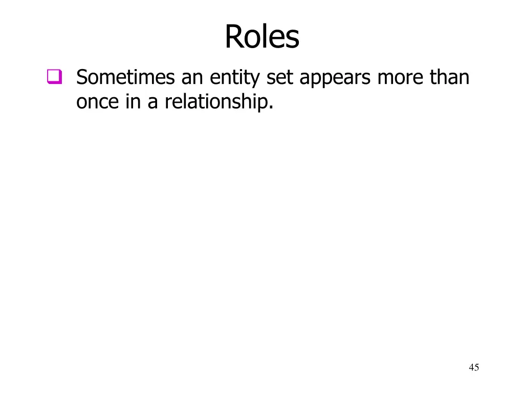 roles