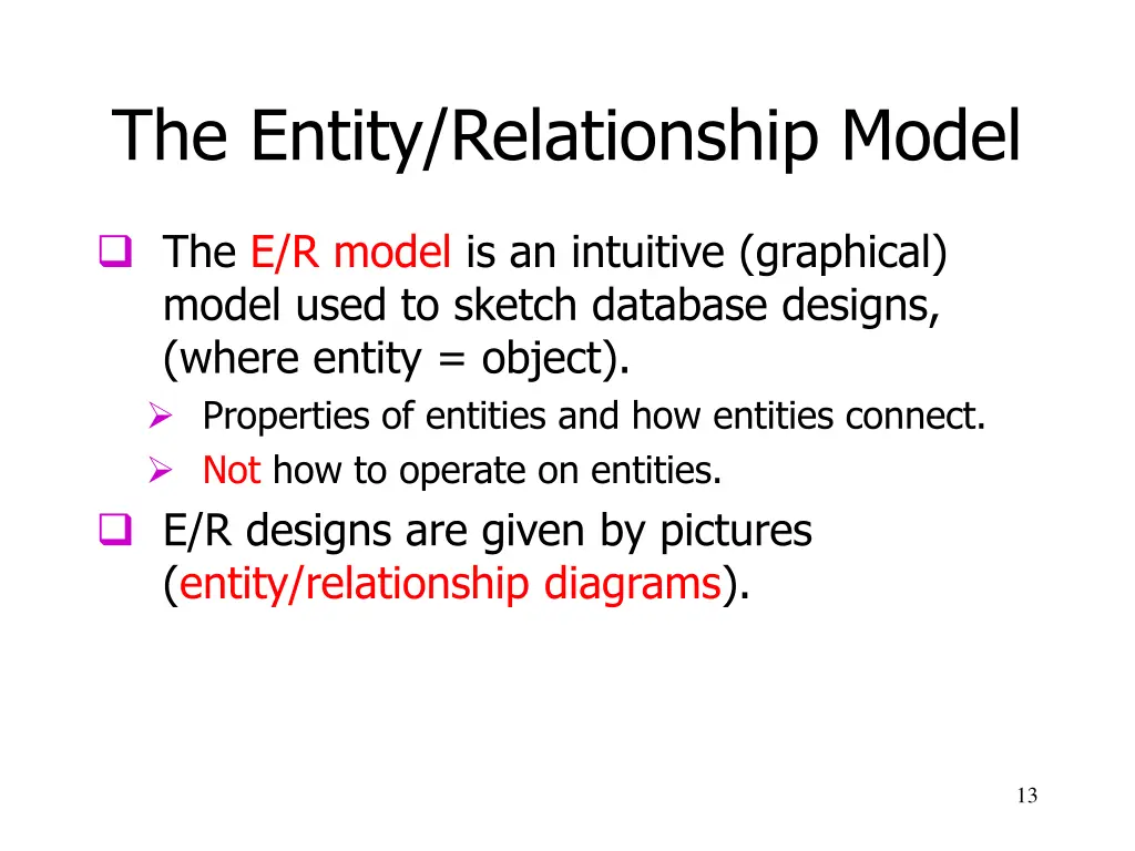 the entity relationship model 1