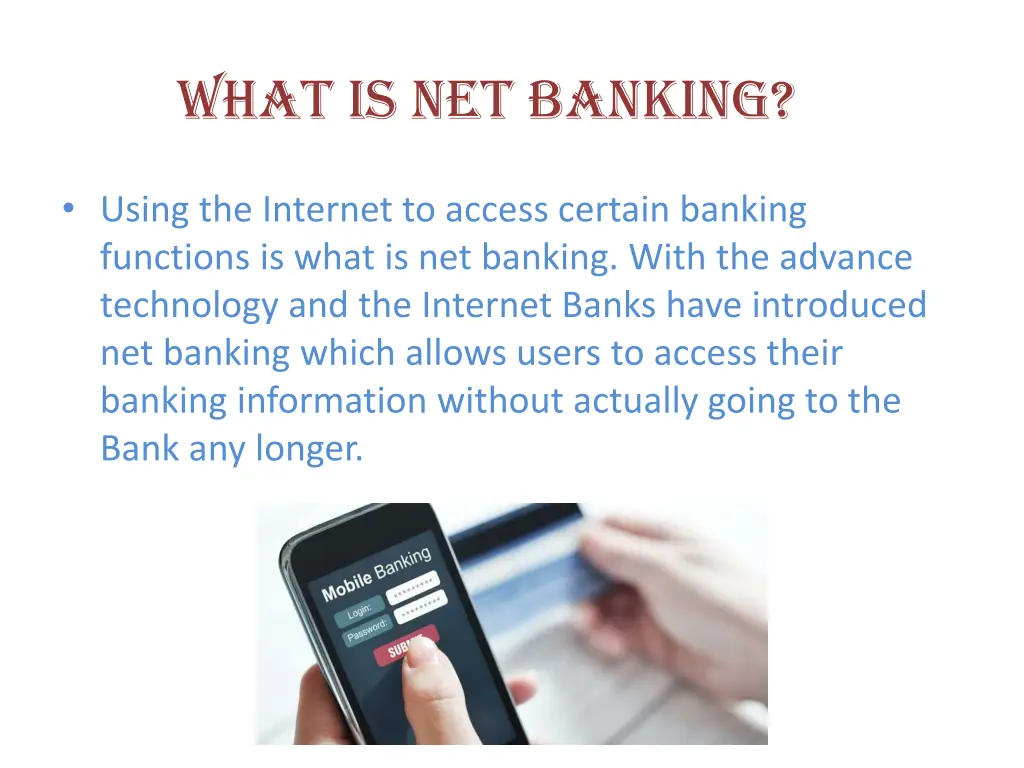 what is net banking