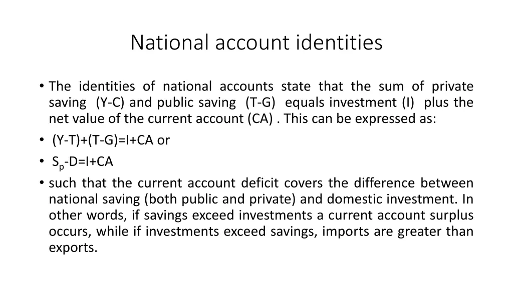 national account identities
