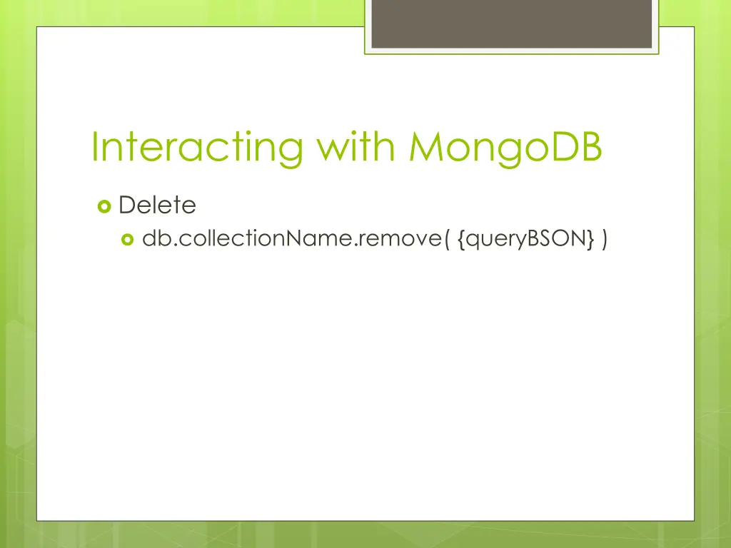 interacting with mongodb 2