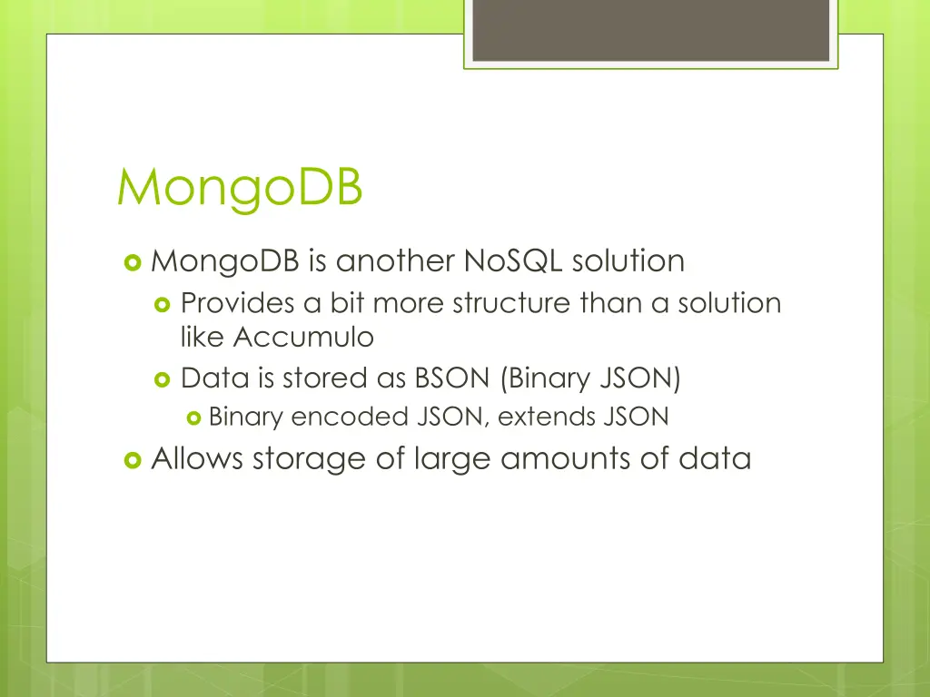 mongodb