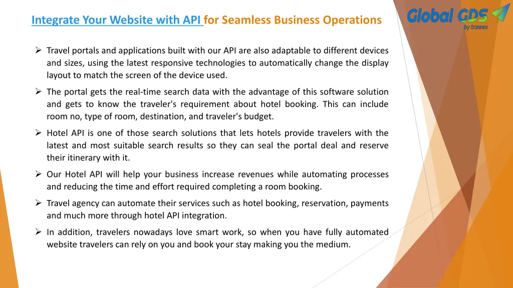 integrate your website with api for seamless