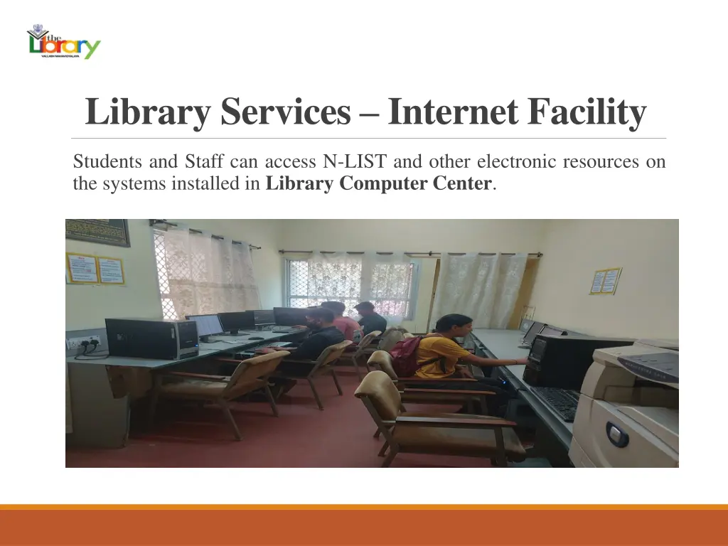 library services internet facility