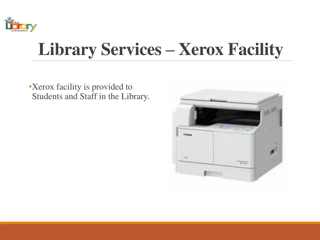 library services xerox facility