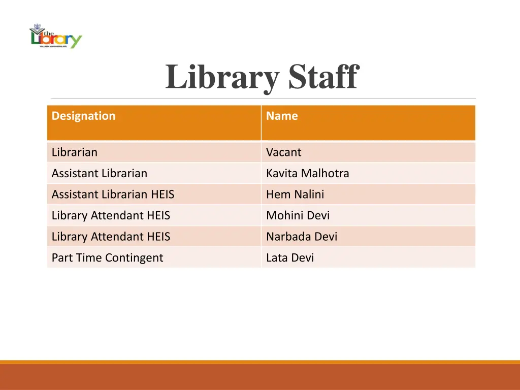 library staff