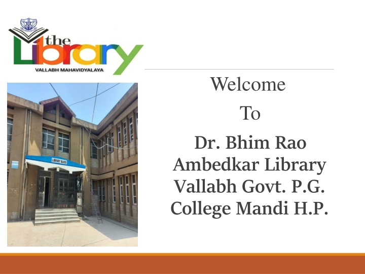 welcome to dr bhim rao ambedkar library vallabh