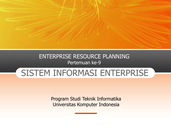 enterprise resource planning pertemuan ke 9
