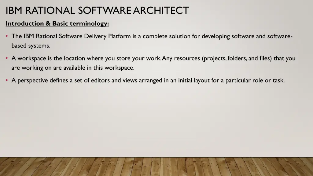 ibm rational software architect introduction