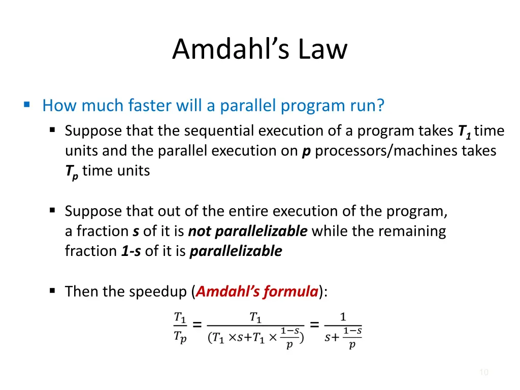 amdahl s law