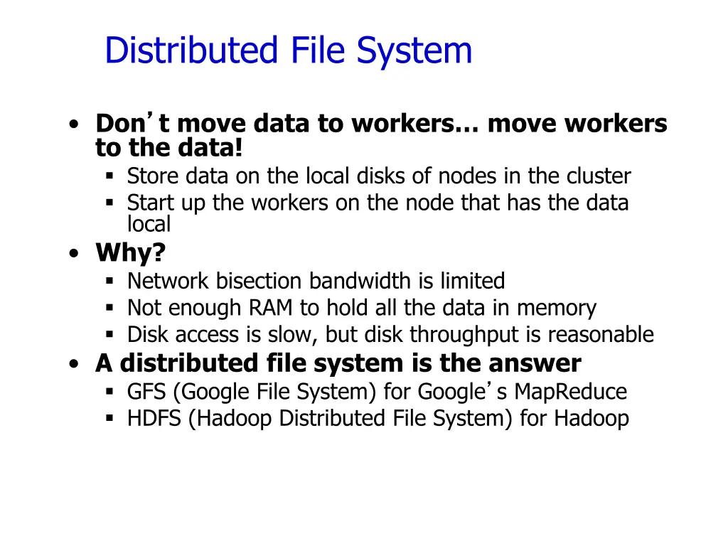 distributed file system