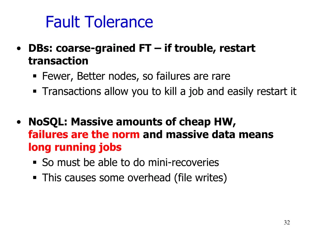 fault tolerance