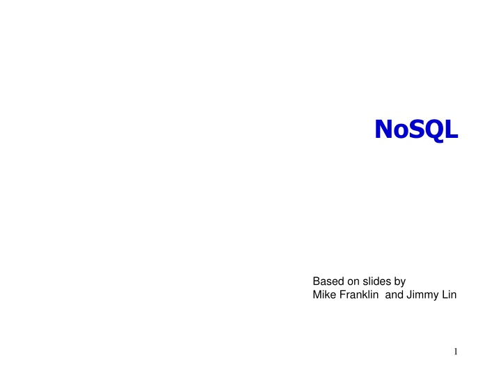 nosql