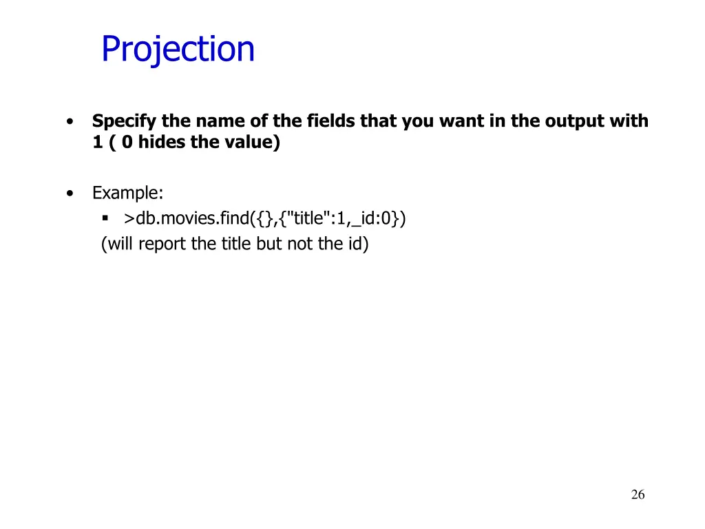 projection