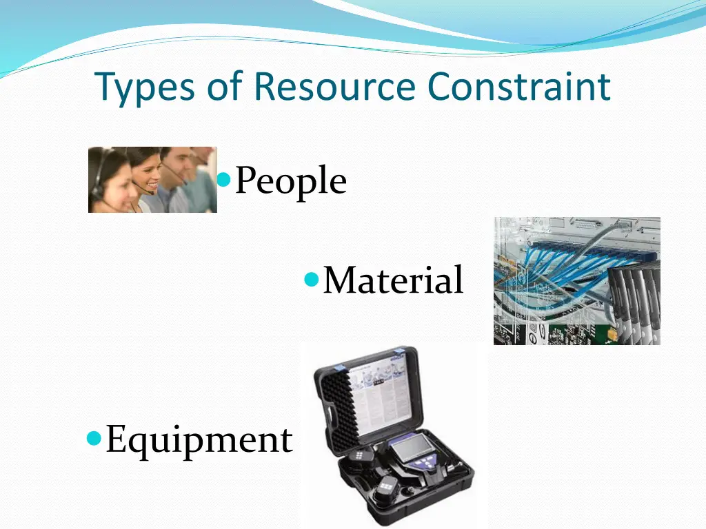 types of resource constraint