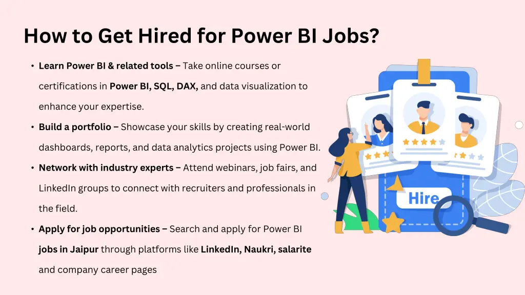 how to get hired for power bi jobs