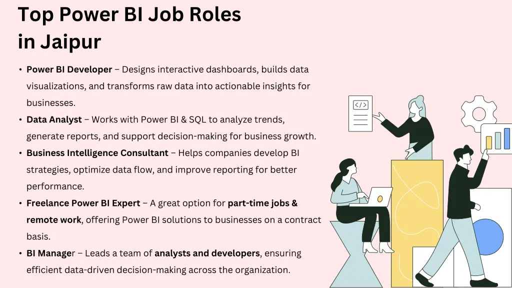 top power bi job roles in jaipur