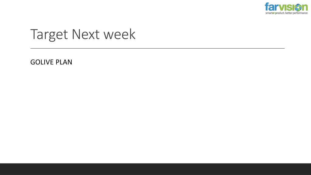 target next week 1