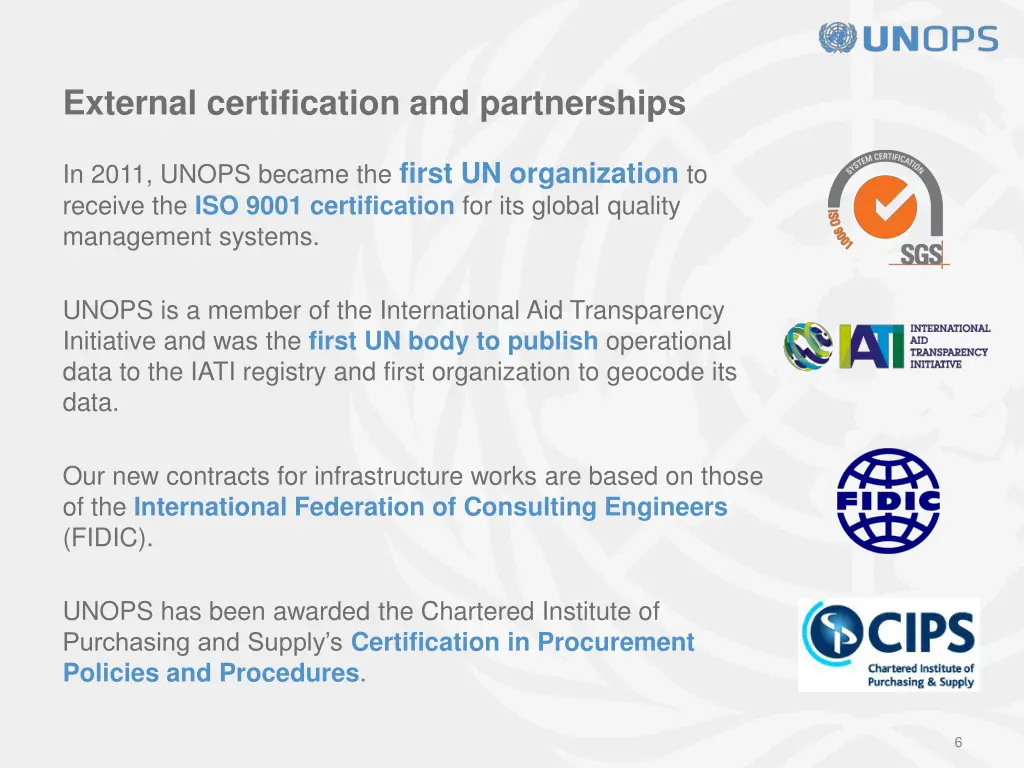 external certification and partnerships