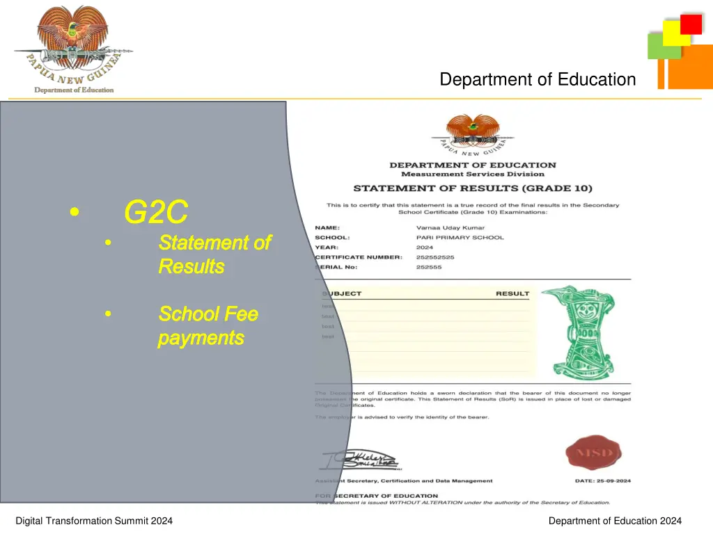 department of education 6