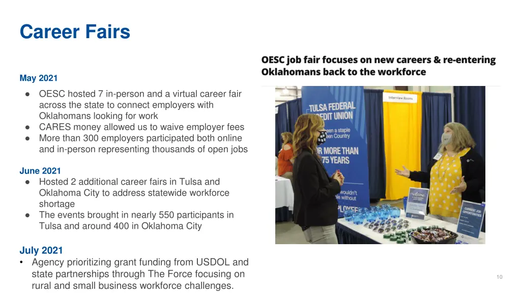 career fairs