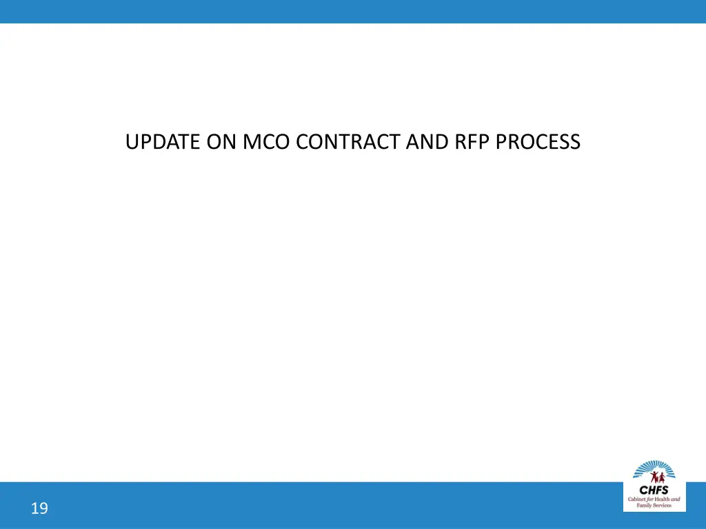 update on mco contract and rfp process
