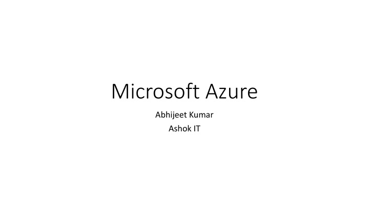 microsoft azure