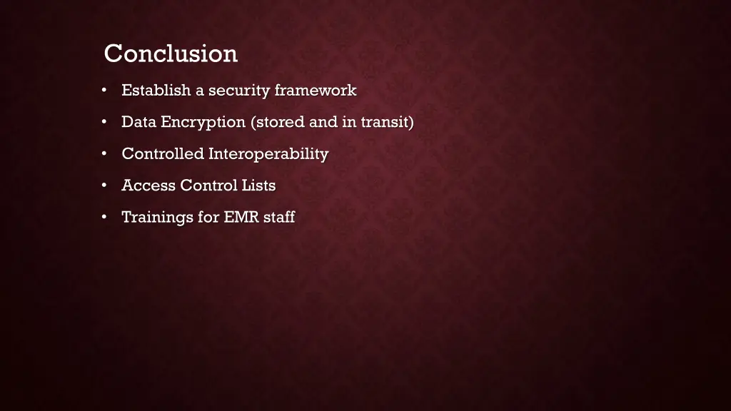 conclusion