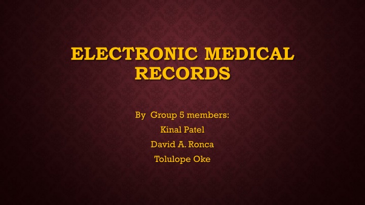 electronic medical records