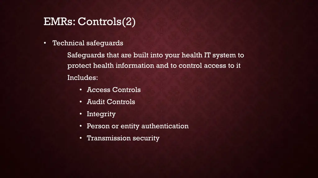 emrs controls 2