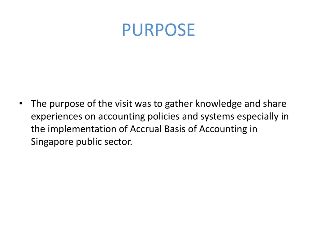 purpose