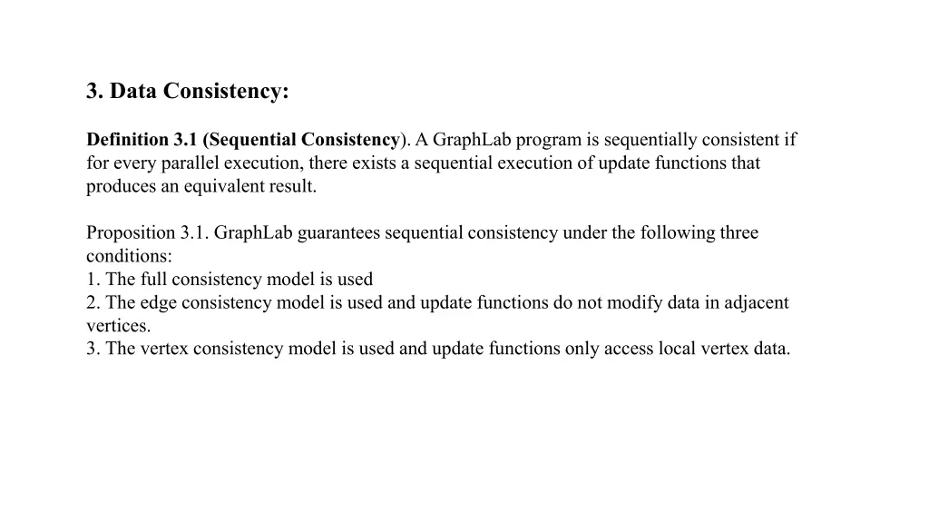 3 data consistency