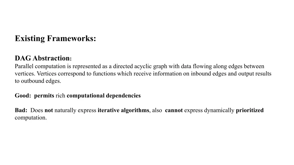 existing frameworks 1